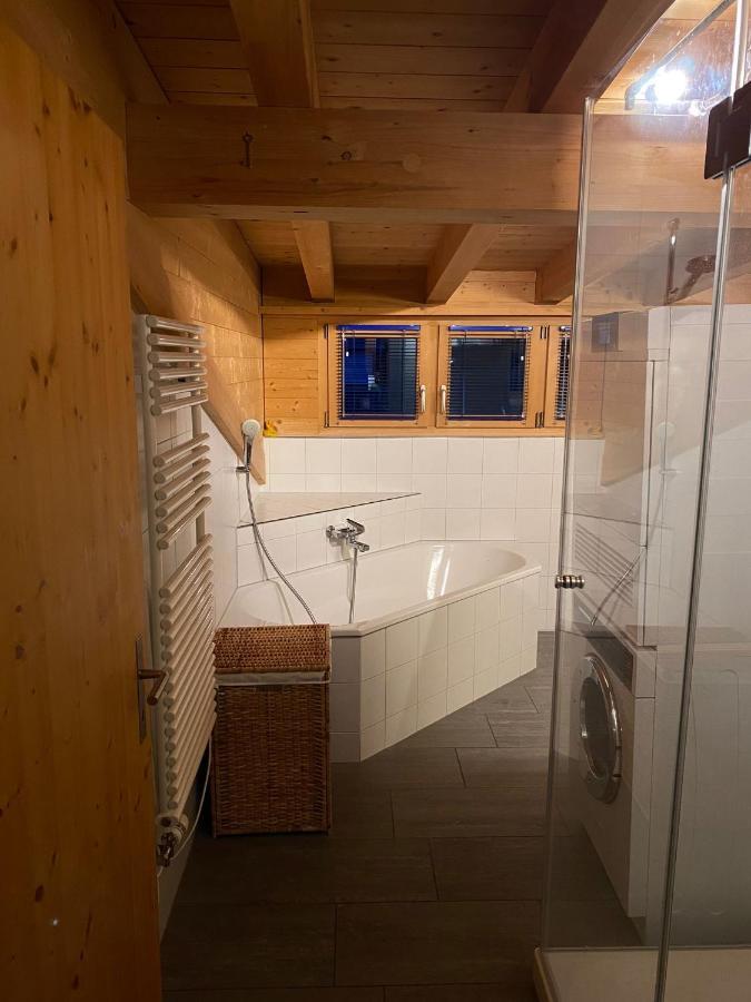 Attic In The Alps Apartment Luzein Bagian luar foto