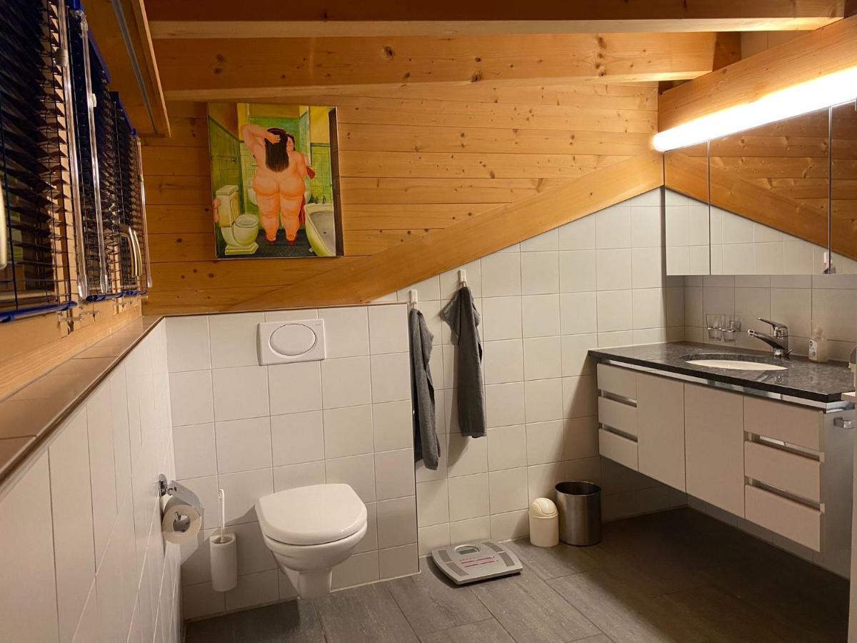 Attic In The Alps Apartment Luzein Bagian luar foto